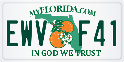 FL license plate EWVF41