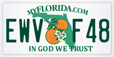 FL license plate EWVF48