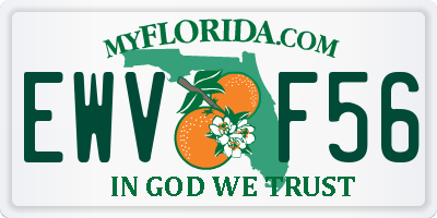 FL license plate EWVF56