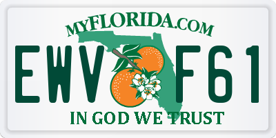 FL license plate EWVF61