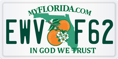 FL license plate EWVF62
