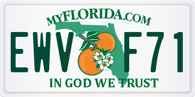 FL license plate EWVF71