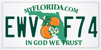 FL license plate EWVF74