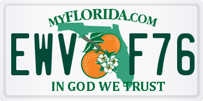 FL license plate EWVF76