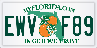 FL license plate EWVF89