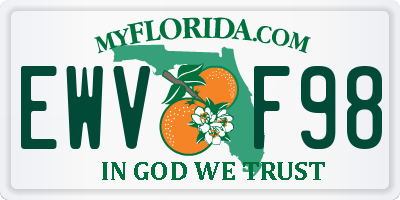 FL license plate EWVF98