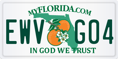 FL license plate EWVG04