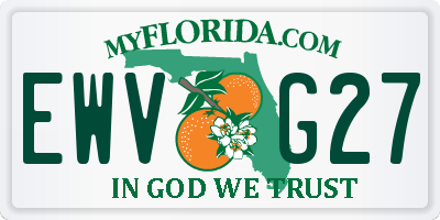 FL license plate EWVG27