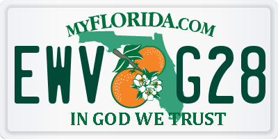 FL license plate EWVG28