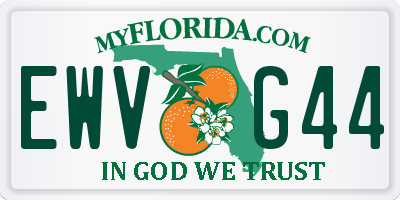 FL license plate EWVG44