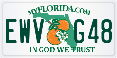 FL license plate EWVG48