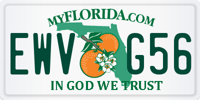 FL license plate EWVG56