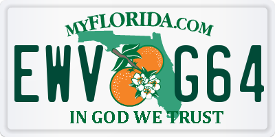 FL license plate EWVG64
