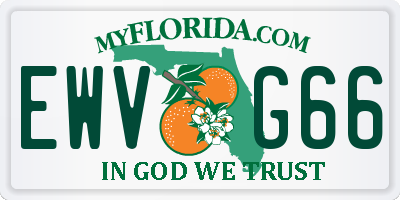 FL license plate EWVG66