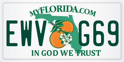 FL license plate EWVG69