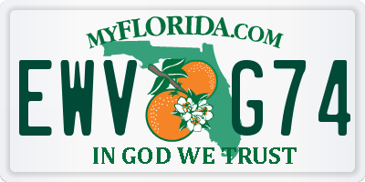FL license plate EWVG74