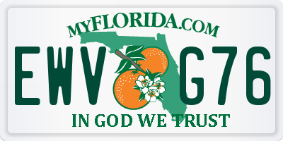 FL license plate EWVG76
