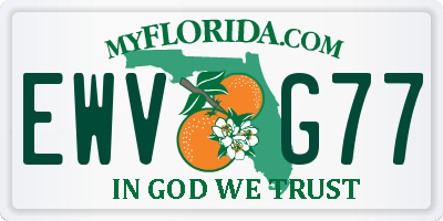 FL license plate EWVG77