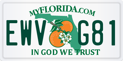 FL license plate EWVG81