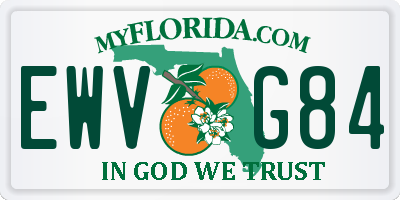 FL license plate EWVG84