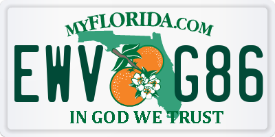 FL license plate EWVG86