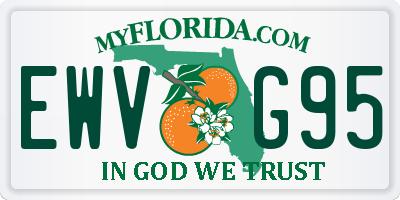 FL license plate EWVG95