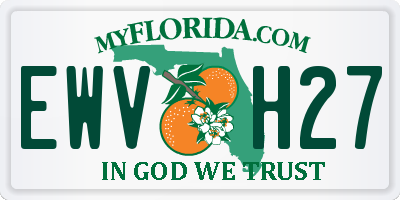 FL license plate EWVH27