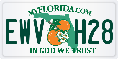 FL license plate EWVH28