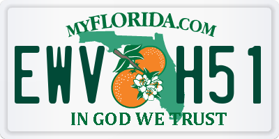 FL license plate EWVH51