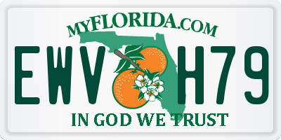 FL license plate EWVH79