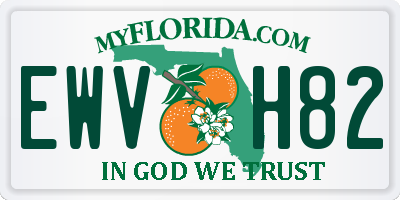 FL license plate EWVH82