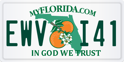 FL license plate EWVI41