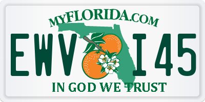 FL license plate EWVI45