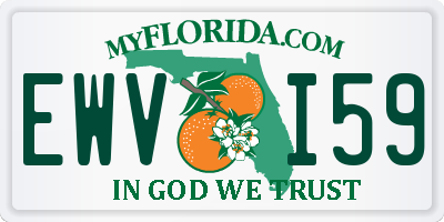 FL license plate EWVI59