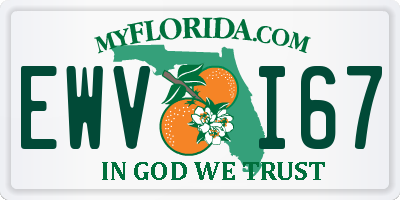 FL license plate EWVI67