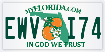 FL license plate EWVI74