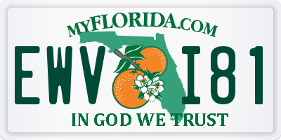 FL license plate EWVI81