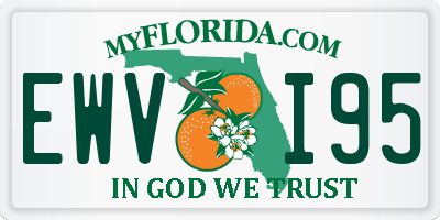 FL license plate EWVI95