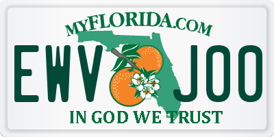 FL license plate EWVJ00