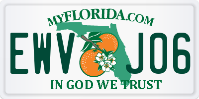 FL license plate EWVJ06