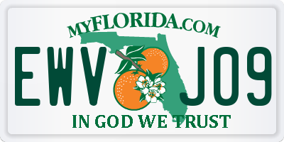 FL license plate EWVJ09