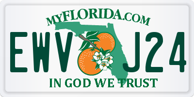 FL license plate EWVJ24
