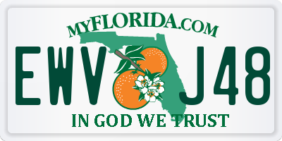 FL license plate EWVJ48