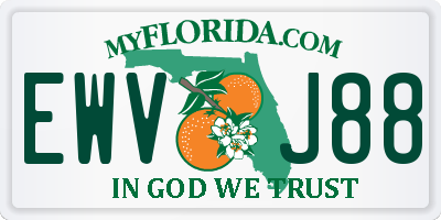 FL license plate EWVJ88