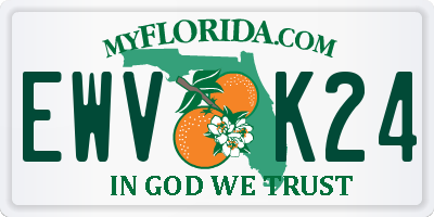 FL license plate EWVK24