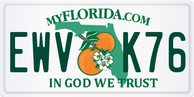 FL license plate EWVK76