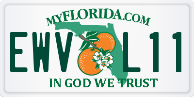 FL license plate EWVL11