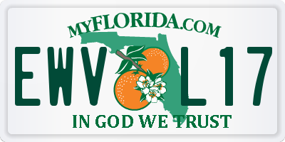 FL license plate EWVL17