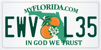 FL license plate EWVL35