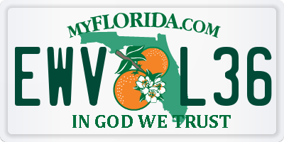 FL license plate EWVL36
